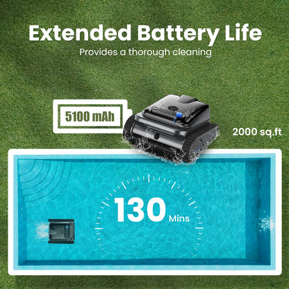 Auto Swimming Pool Cleaner - Self-Parking for Above Ground Pools