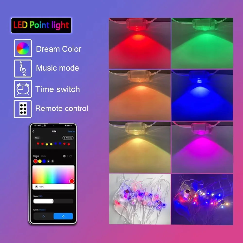 300' Waterproof Outdoor LED String Lights