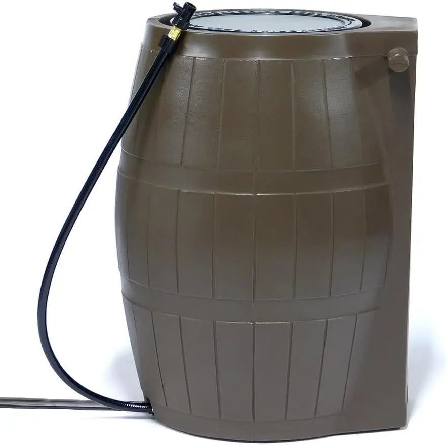 50 Gallon Rain Barrel Water Storage Tank With Spigots