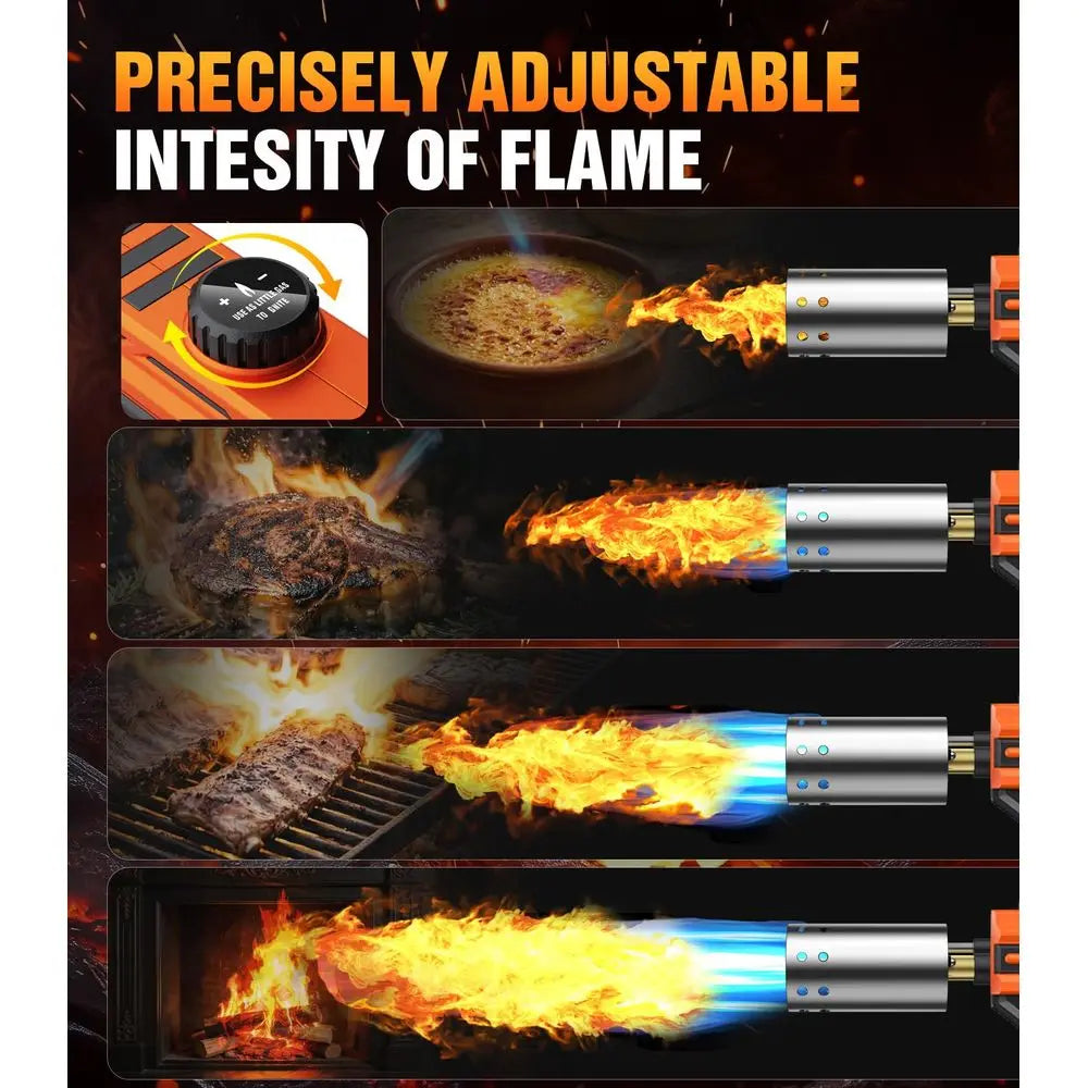 Propane Kitchen cooking Torch Gun with Adjustable Flame for Searing Steak