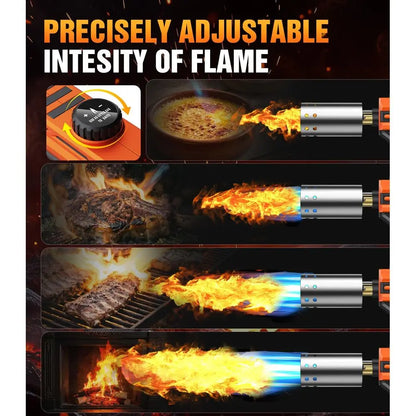 Propane Kitchen cooking Torch Gun with Adjustable Flame for Searing Steak