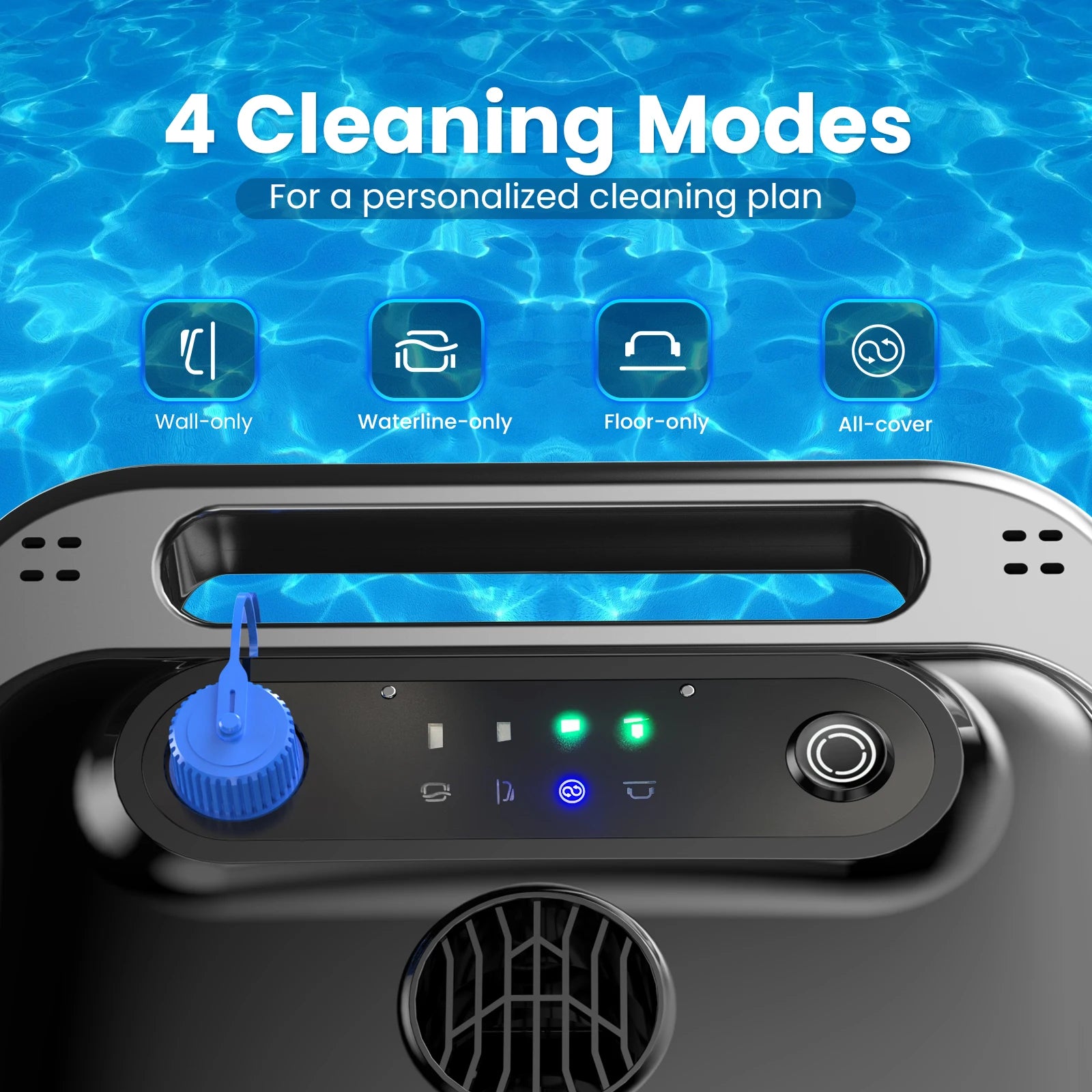 Auto Swimming Pool Cleaner - Self-Parking for Above Ground Pools