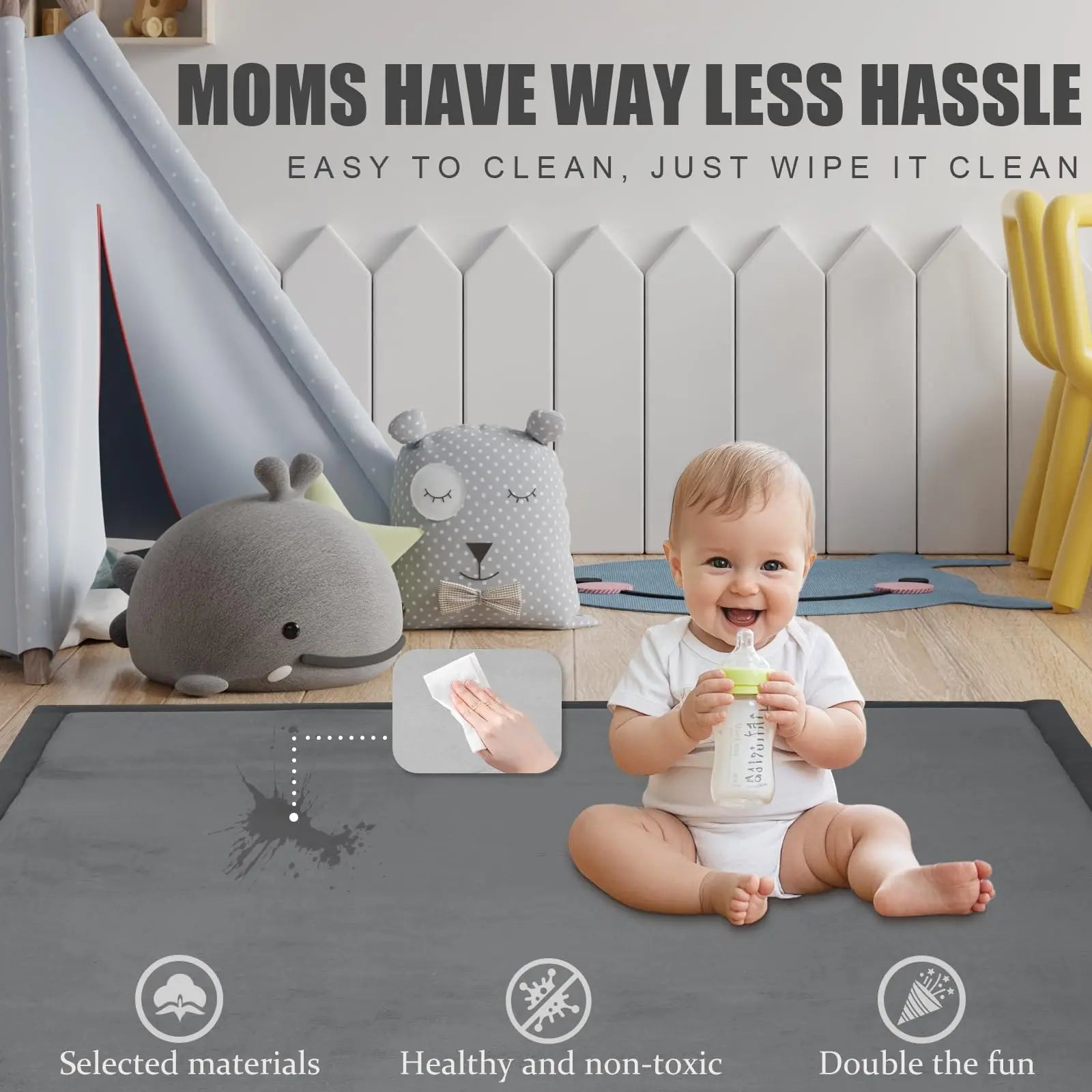 Thick Non-Slip Carpet Baby Play Mat