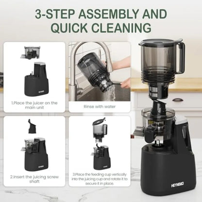 Cold Press Juicer for Whole Vegetables &amp; Fruits