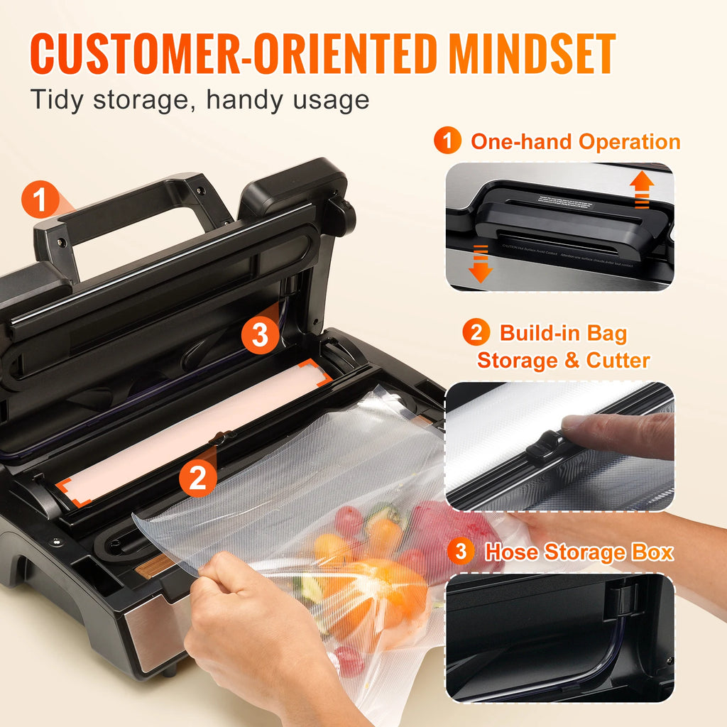 Vacuum Food Sealer with 10 Vacuum Bags