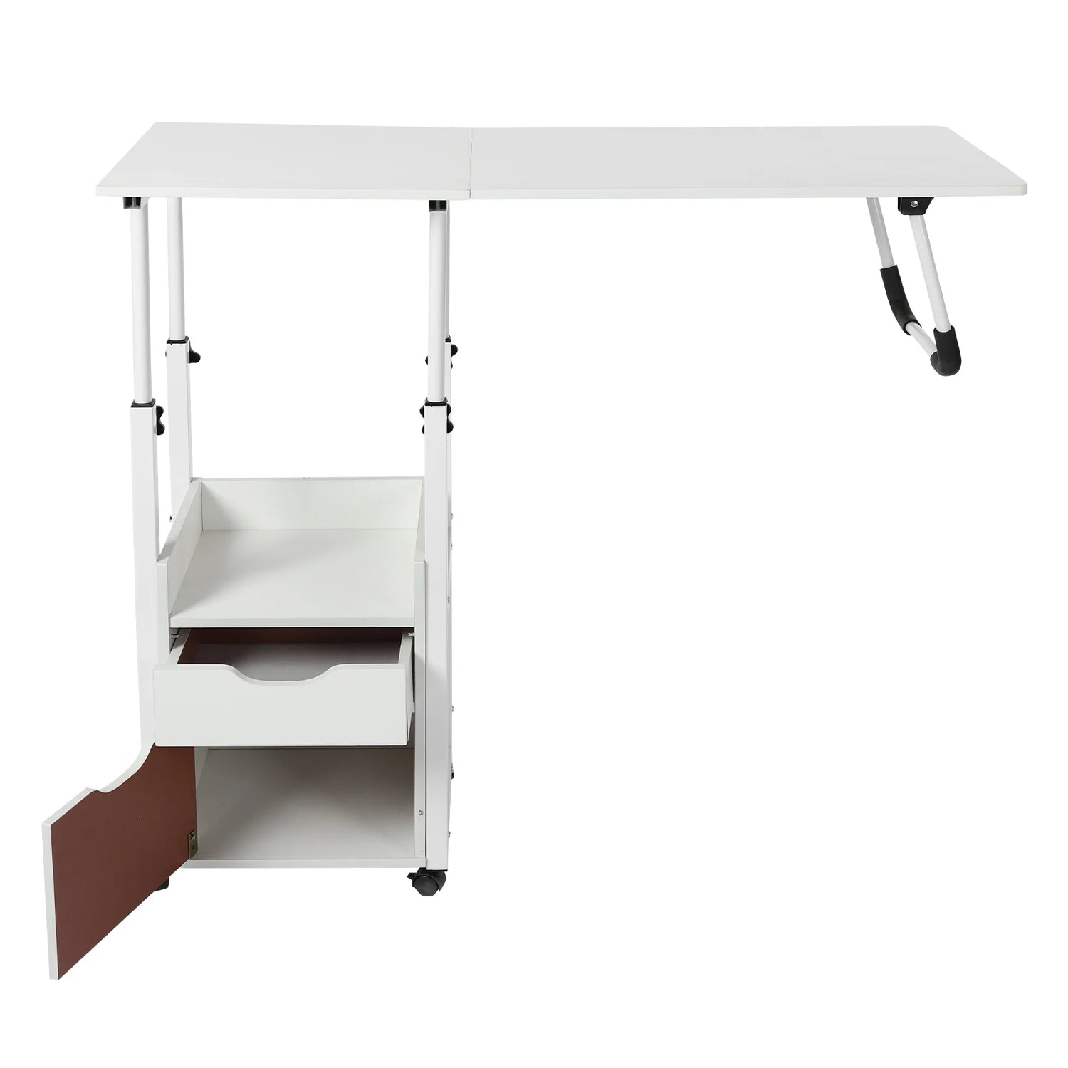 Multi-Function Bedside &amp; Over-Bed Table - Height Adjustable &amp; Movable