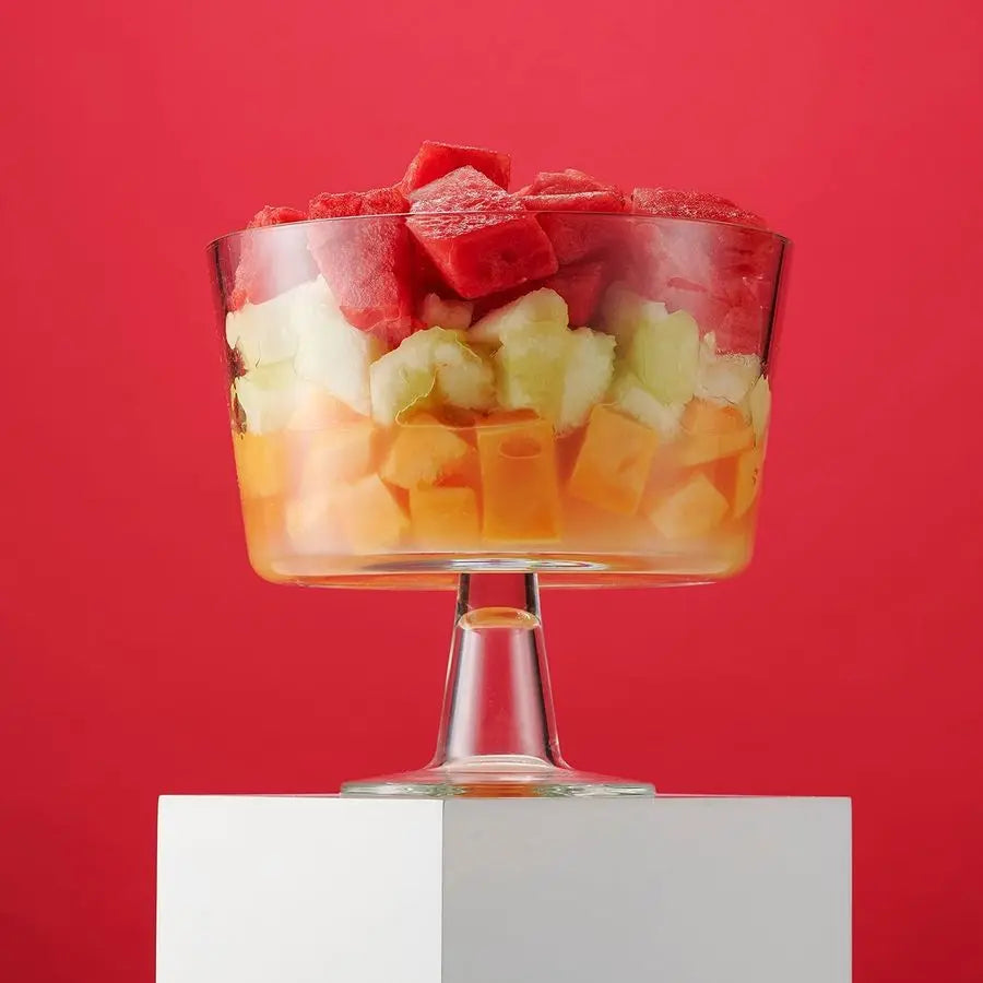Truffle Fruit Dessert Italian Crystal Glass Bowl