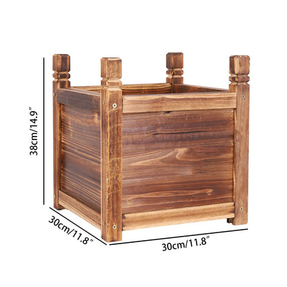 Raised Wooden Indoor/Outdoor Flower/Vegetable/Herb Container