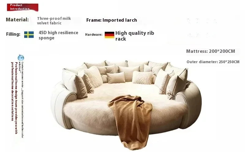 Luxury Round Italian Wedding Bed