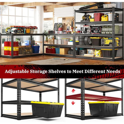 2500 lbs. Adjustable Heavy Duty Garage Shelving
