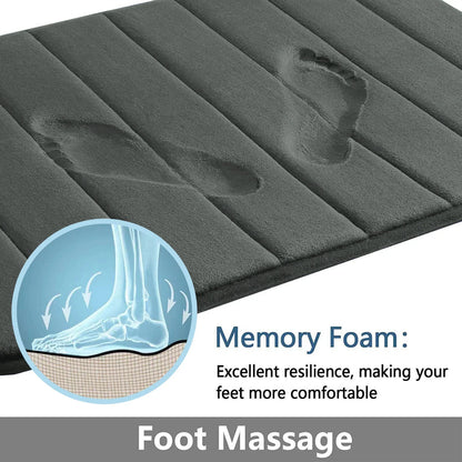 Super Absorbent Non-Slip Bath Mat with Memory Foam