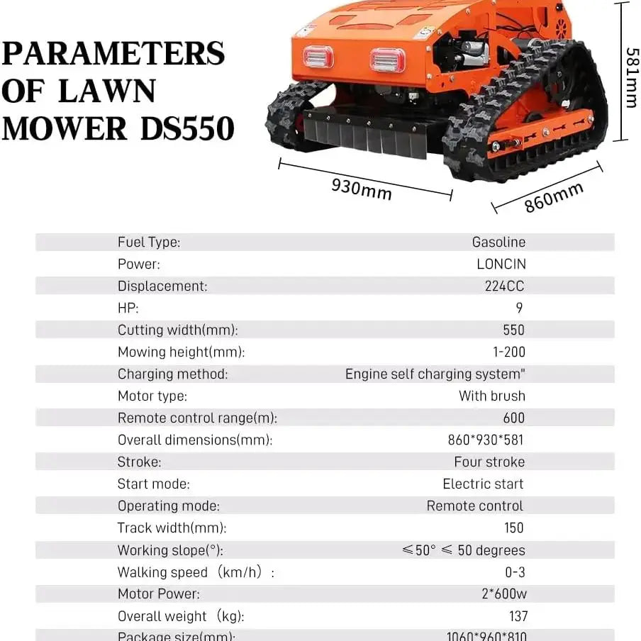 All-Terrain Remote Control Lawn Mower