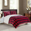 Cozy Sherpa Fleece Plaid Blanket