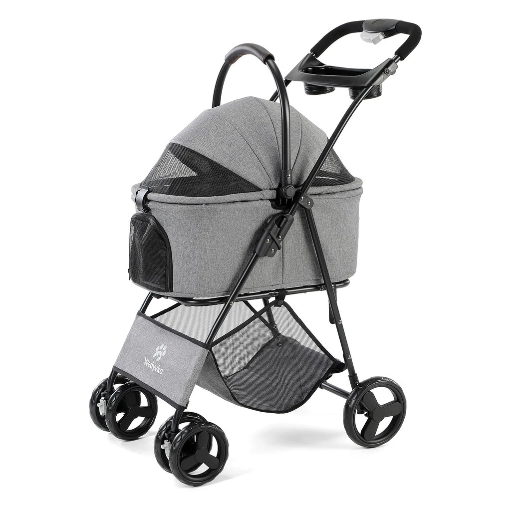 3 in 1 Folding Pet Stroller with Removable Carrier