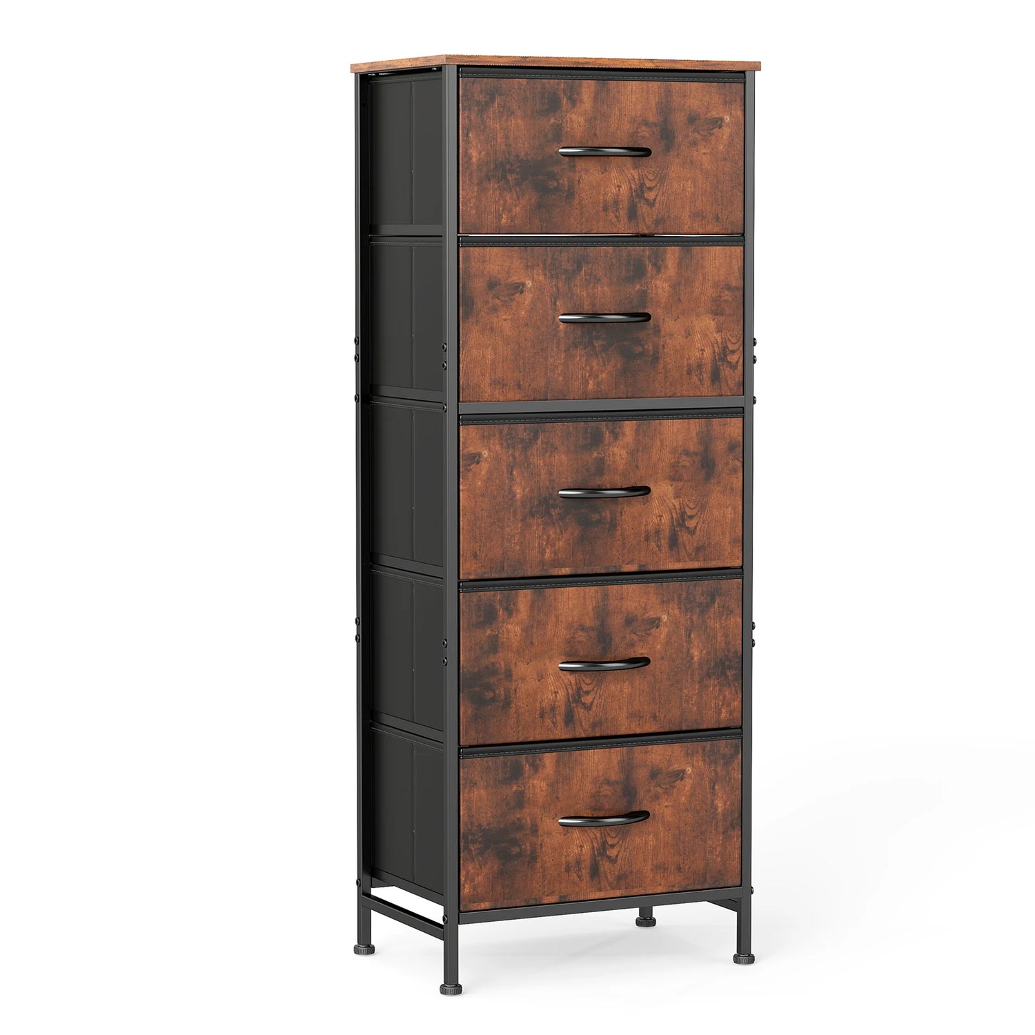 48" Bedroom Dresser With 5 Fabric Drawers - Steel Frame