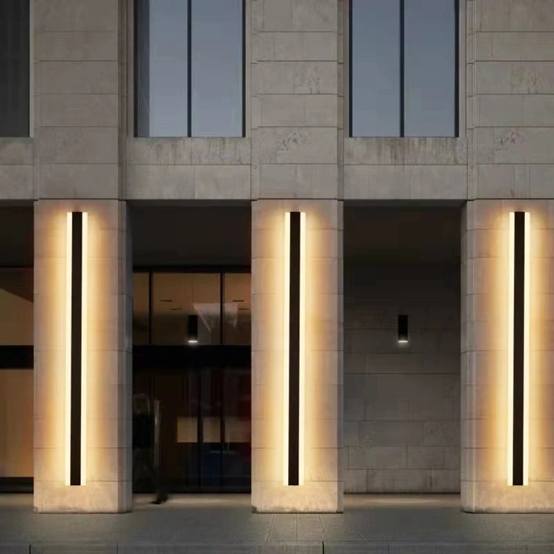 LED Waterproof Tall Outdoor Wall Lamps