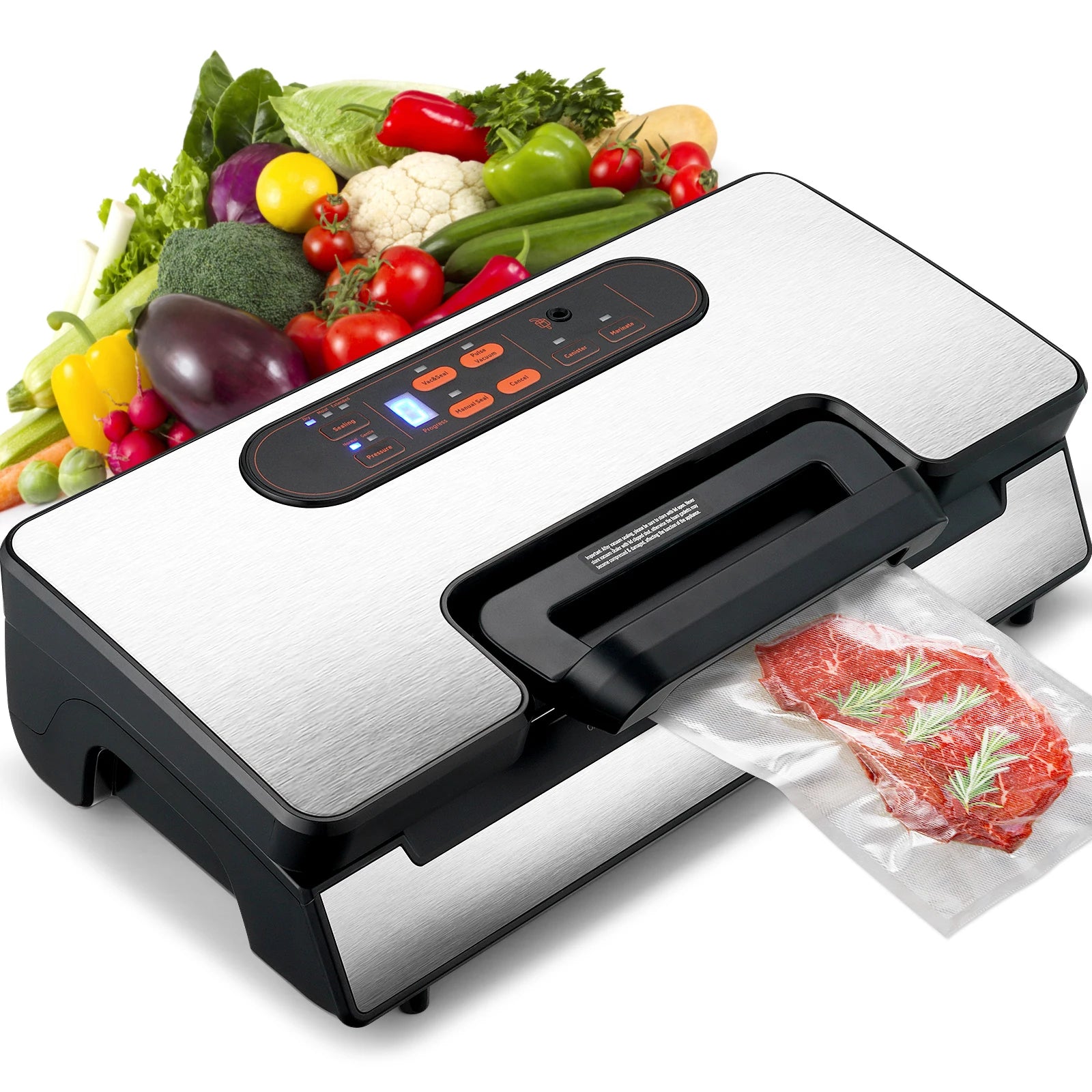 Vacuum Food Sealer Machine with 10 Vacuum Bags