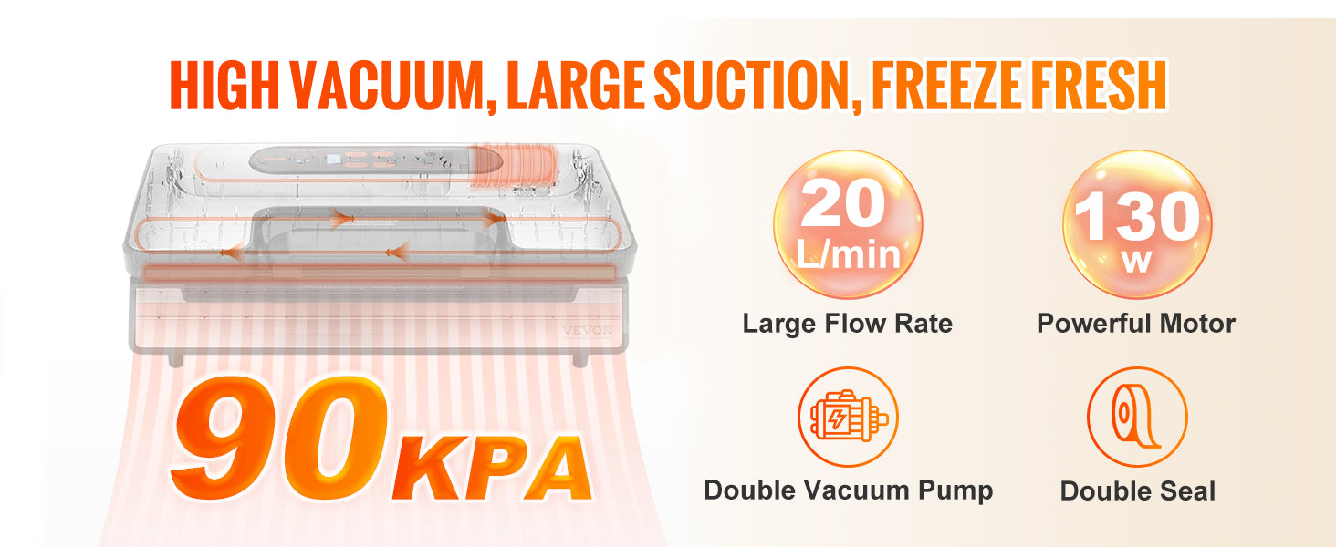 Vacuum Food Sealer Machine with 10 Vacuum Bags